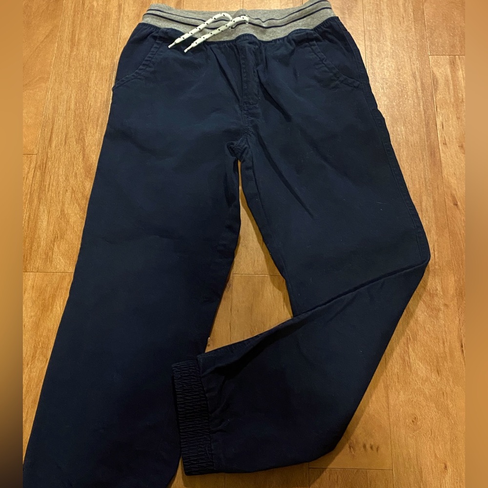 Boys Navy Pull-On Pants - Sz: 10